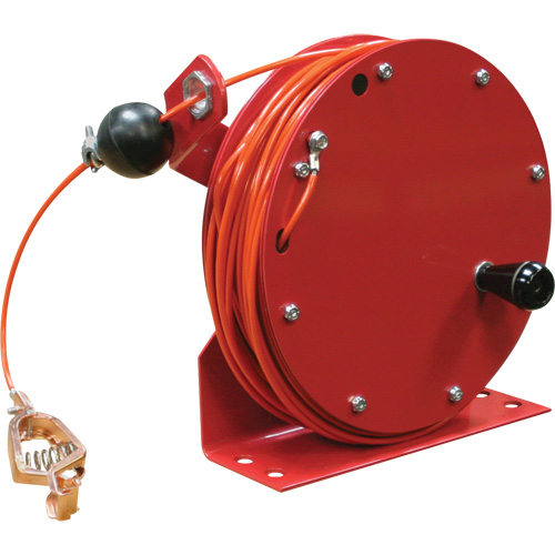G 3000 Static Discharge Grounding Reel, 100' Length, Heavy-Duty Seaboard Timber Mart