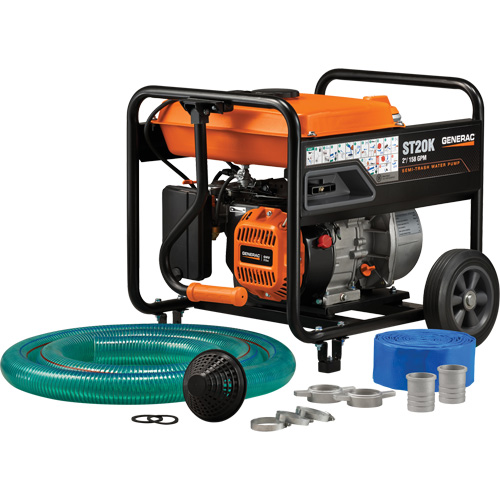 Trousse de pompe &agrave; eau &agrave; semi-r&eacute;sidus, 158 gal./min, 208 cc, 4 cycles OHV Seaboard Timber Mart