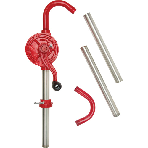 Rotary Type Drum Pump, Cast Iron/Steel, Fits 30-55 Gal., 8 oz./Stroke Seaboard Timber Mart
