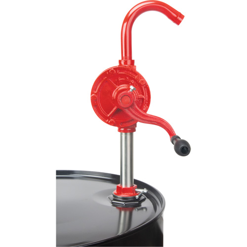 Rotary Type Drum Pump, Cast Iron/Steel, Fits 30-55 Gal., 8 oz./Stroke Seaboard Timber Mart