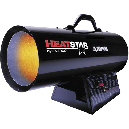Contractor Series Forced Air Heater, Fan, Propane, 35000 BTU/H Seaboard Timber Mart