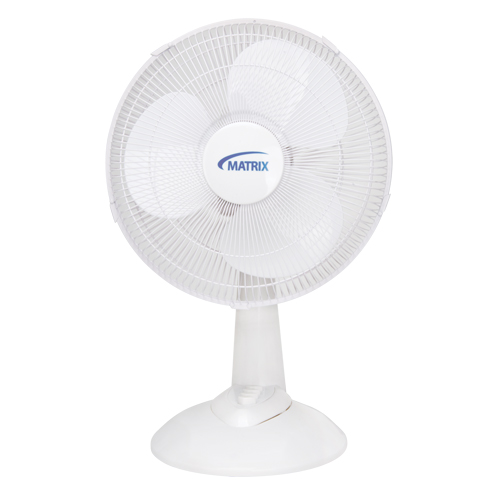 Ventilateur oscillant &agrave; boutons-poussoirs pour bureau, Diam&egrave;tre 12", 3 vitesses Seaboard Timber Mart