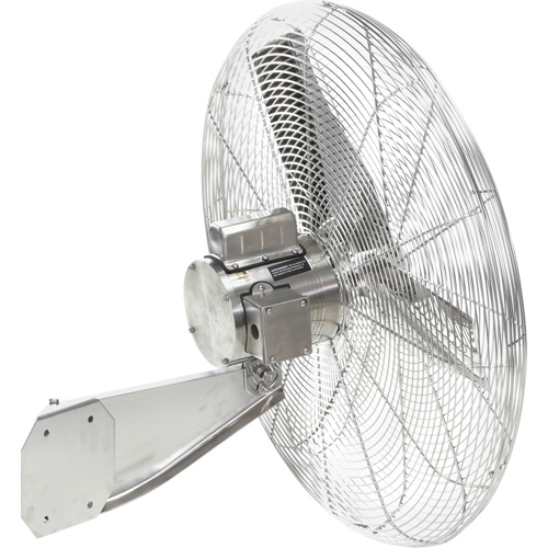 Stainless Steel Food Service Washdown Air Circulating Fans, Industrial, 1 Speed, 24" Diameter Seaboard Timber Mart