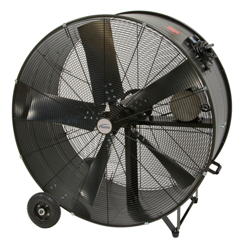 Heavy-Duty Fixed Belt Drive Drum Fan, Industrial, 2 Speed, 42" Diameter Seaboard Timber Mart