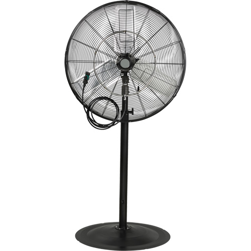 Waterproof Motor Misting & Oscillating Pedestal Fan, Heavy-Duty, 3 Speed, 30" Diameter Seaboard Timber Mart