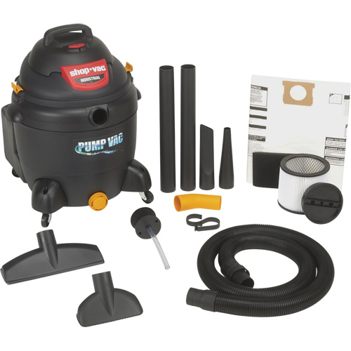 Aspirateur pour atelier avec pompe int&eacute;gr&eacute;e, Secs-humides, 6 CV, 18 gal. US (68,1 litres) Seaboard Timber Mart