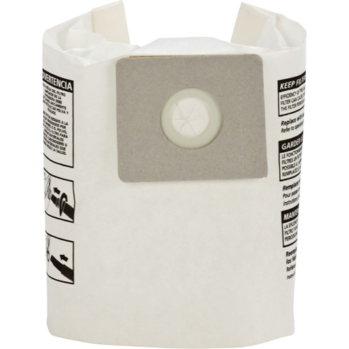 Sacs filtrants pour d&eacute;bris secs jetables de type A, 1 - 1,5 gal. US Seaboard Timber Mart