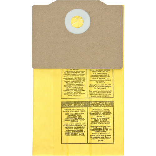 Genuine Back Pack Vacuum Collection Filter Bags, 1.75 US gal. Seaboard Timber Mart