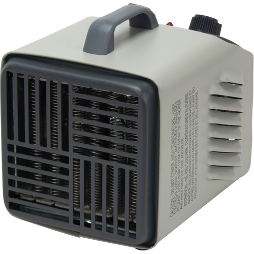 Personal Metal Shop Heater with Thermostat, Fan, Electric Seaboard Timber Mart