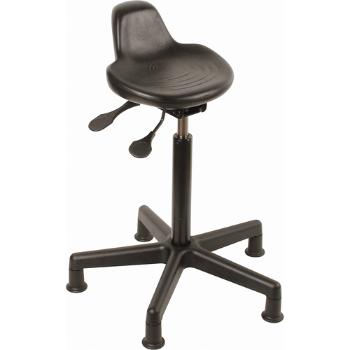 Tabouret, Position assise/debout, Ajustable, , Polyur&eacute;thane Si&egrave;ge, Noir Seaboard Timber Mart