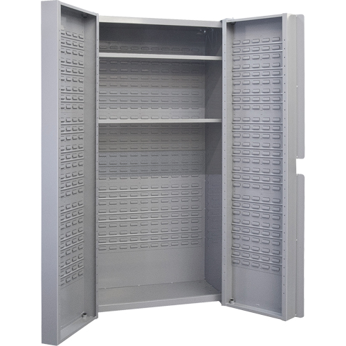 Deep Door Combination Cabinet, 38" W x 24" D x 72" H, Grey Seaboard Timber Mart