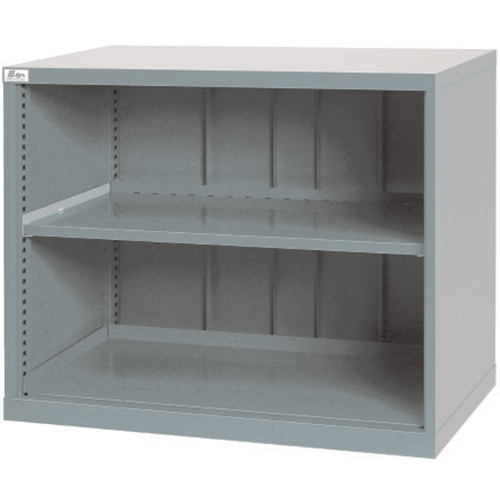 Shelf Cabinets, Steel, 33-1/2" H x 40-1/4" W x 22-1/2" D, Light Grey Seaboard Timber Mart