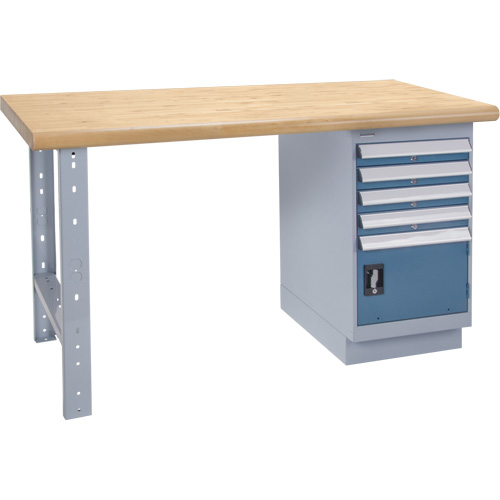 Heavy-Duty Workbench, Door w/ Drawer Combination, 1500 lbs. Cap., 72" W x 36" D, 34" H Seaboard Timber Mart