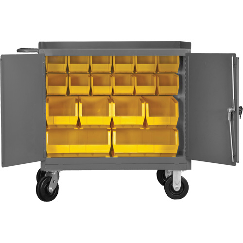 Armoire d'&eacute;tabli mobile avec bacs, Acier Surface Seaboard Timber Mart