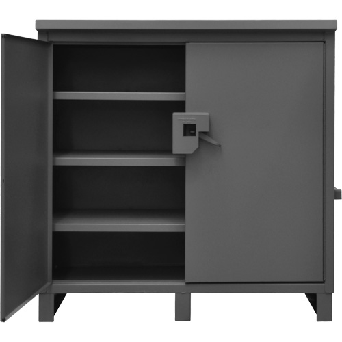 Lockable Jobsite Cabinet, Grey Seaboard Timber Mart