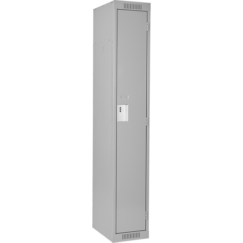 Clean Line Lockers, 15" x 18" x 72", Steel, Grey, Rivet (Assembled) Seaboard Timber Mart
