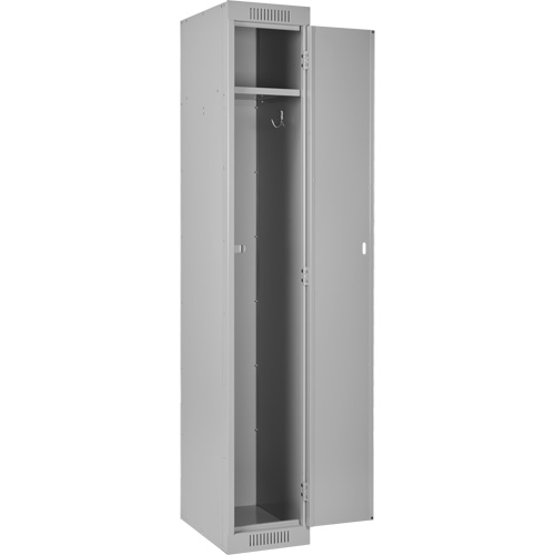 Clean Line Lockers, Bank of 3, 45" x 18" x 72", Steel, Grey, Rivet (Assembled) Seaboard Timber Mart