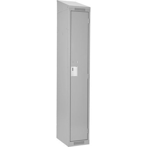 Clean Line Lockers, 15" x 18" x 78", Steel, Grey, Rivet (Assembled) Seaboard Timber Mart