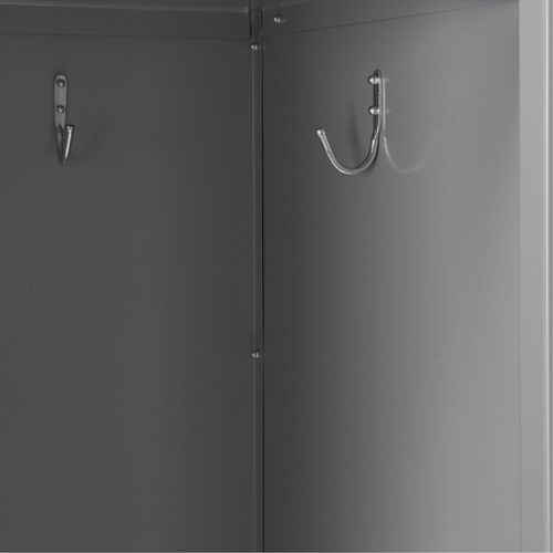 Clean Line Lockers, 3 -tier, 12" x 12" x 76", Steel, Beige, Rivet (Assembled) Seaboard Timber Mart