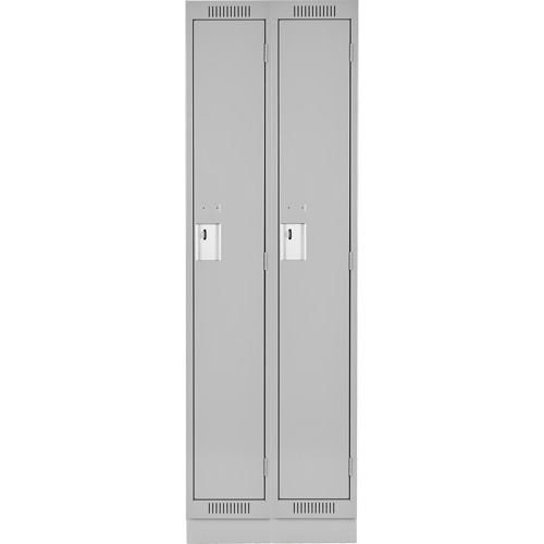 Clean Line Lockers, Bank of 2, 24" x 18" x 76", Steel, Grey, Rivet (Assembled) Seaboard Timber Mart