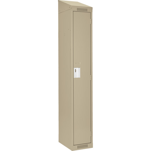 Clean Line Lockers, 15" x 18" x 78", Steel, Beige, Rivet (Assembled) Seaboard Timber Mart