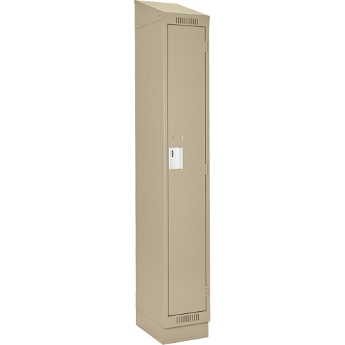 Clean Line Lockers, 12" x 18" x 82", Steel, Beige, Rivet (Assembled) Seaboard Timber Mart
