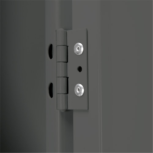 Clean Line Lockers, 5 -tier, 12" x 18" x 78", Steel, Charcoal, Rivet (Assembled) Seaboard Timber Mart