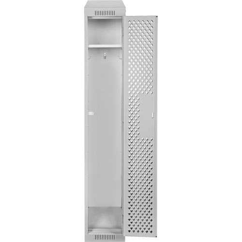 Clean Line Lockers, 12" x 18" x 78", Steel, Grey, Rivet (Assembled), Perforated Seaboard Timber Mart