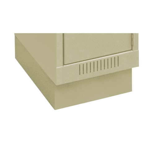 Clean Line Economy Lockers Recessed Base, 1 Banks, 4" H x 12" W x 18" D, Beige, Steel Seaboard Timber Mart