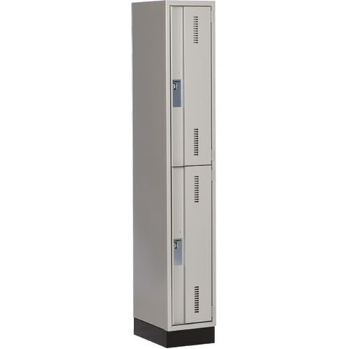 Casiers robustes Concorde, 2 niveaux, 12" x 18" x 76", Acier, Gris, Soud&eacute; (assembl&eacute;) Seaboard Timber Mart