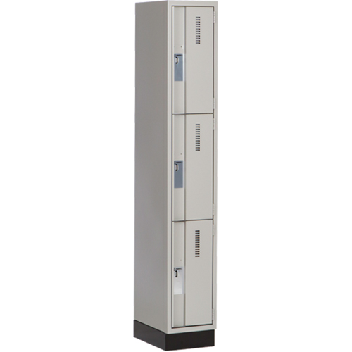 Casiers robustes Concorde, 3 niveaux, 12" x 18" x 76", Acier, Gris, Soud&eacute; (assembl&eacute;) Seaboard Timber Mart