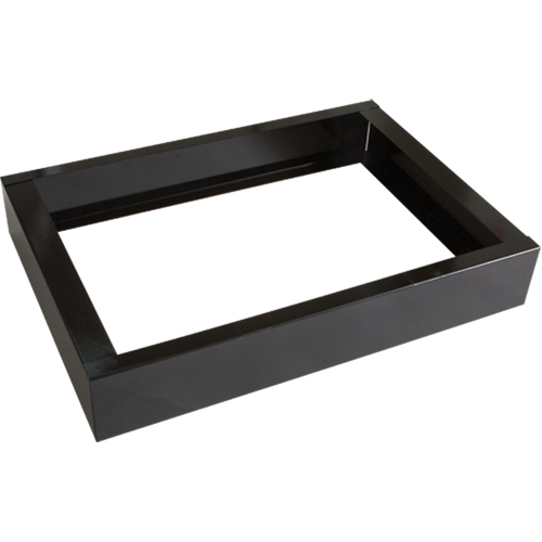 All-Welded Concorde - Heavy-Duty Lockers Recessed Base, 2 Banks, 4" H x 24" W x 17" D, Black, Steel Seaboard Timber Mart