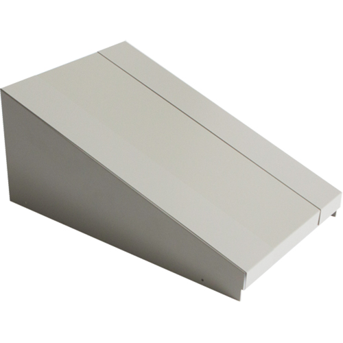 Dessus inclin&eacute; pour casiers robustes enti&egrave;rement soud&eacute; Concorde, Bloc de 1, 18" p x 12" la x 6" ha, Gris, Acier Seaboard Timber Mart