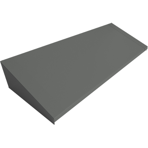 Dessus inclin&eacute; pour casiers robustes enti&egrave;rement soud&eacute; Concorde, Bloc de 4, 18" p x 48" la x 6" ha, Acier Seaboard Timber Mart