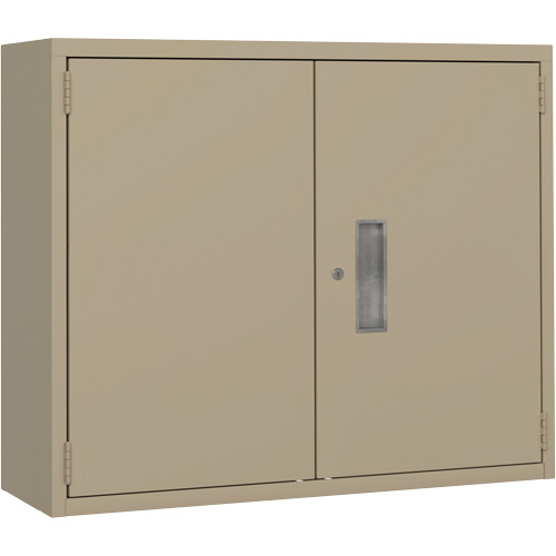 Armoire murale, Acier, 2 Tablettes, 30" h x 36" la x 12" P, Beige Seaboard Timber Mart