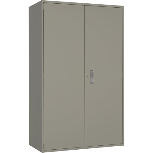 Extra Wide Hi-Boy Storage Cabinet, Steel, 4 Shelves, 72" H x 48" W x 24" D, Grey Seaboard Timber Mart