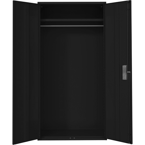 Armoire garde-robe, Acier, 36" la x 18" p x 72" h, Noir Seaboard Timber Mart