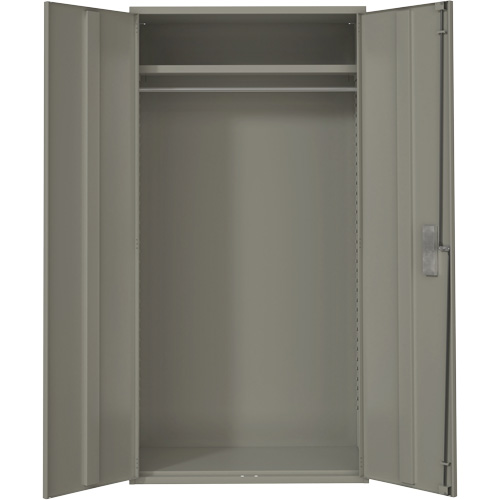 Armoire garde-robe, Acier, 36" la x 18" p x 72" h, Gris Seaboard Timber Mart