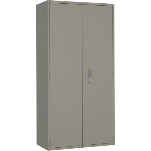Armoire de rangements combin&eacute;s, Acier, 6 Tablettes, 72" h x 36" la x 18" P, Gris Seaboard Timber Mart