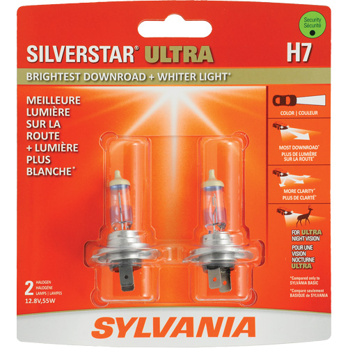 H7 SilverStar&reg; Ultra Headlight Bulb, Halogen, 56 W, Off White Seaboard Timber Mart