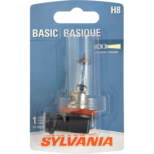 H8 Basic Headlight Bulb, Halogen, 35 W, Off White Seaboard Timber Mart