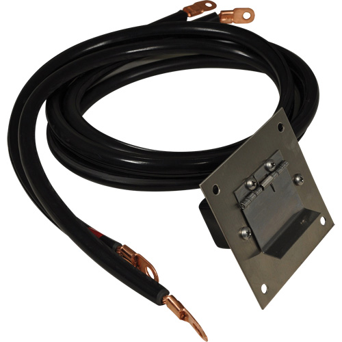 Panneau de douille polaris&eacute;e en acier inoxydable &agrave; brancher, 4 AWG, C&acirc;ble 5' Seaboard Timber Mart