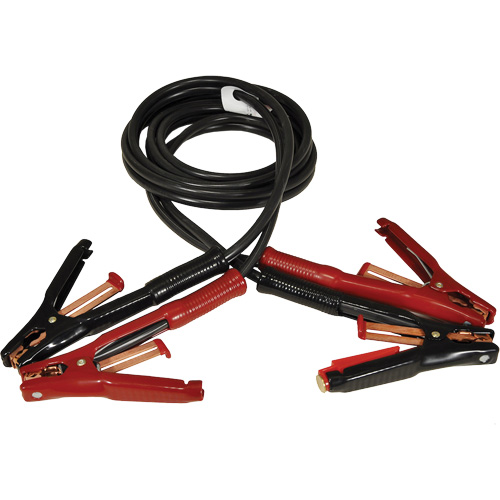 Super Heavy-Duty Booster Cable with Flexi-Spring Strain, 5 AWG, 500 A, 12' Cable Seaboard Timber Mart