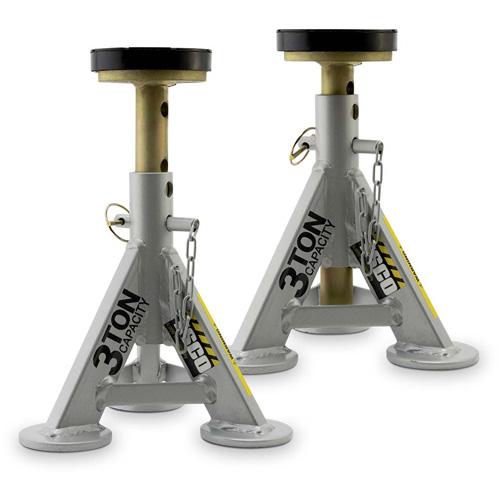 Performance Shorty Low Profile Jack Stands, 3 tons Capacity, 11" - 17" H Seaboard Timber Mart