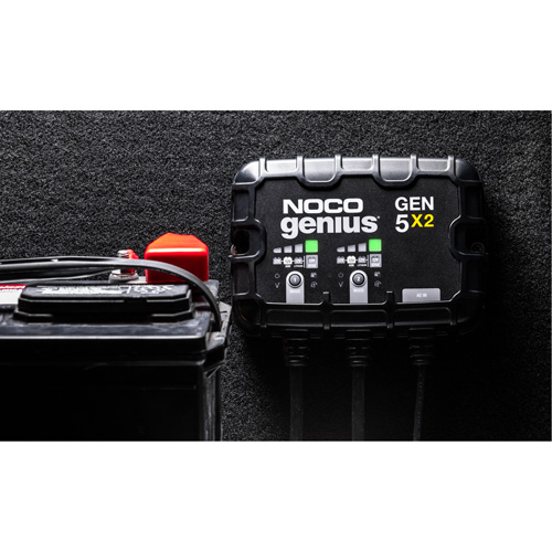 Chargeur de batterie embarqu&eacute; &agrave; 2 sorties de 10 amp&egrave;res Gen5X2 Genius Seaboard Timber Mart