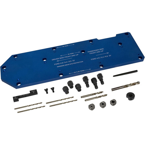 Gabarit de perçage pour installation sur collecteur pour Ford 4,6 L, 5,4 L, et 6,8 L Seaboard Timber Mart