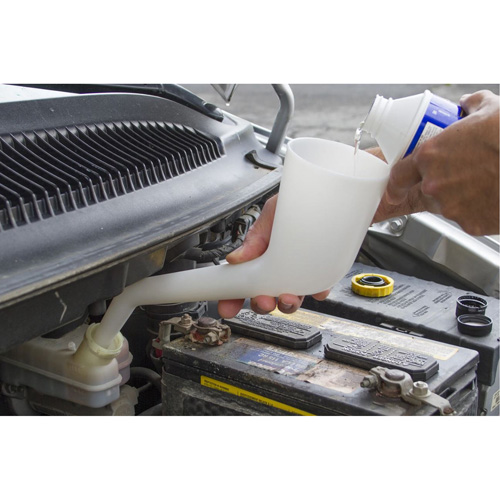 Translucent Right Angle Funnel, Plastic Seaboard Timber Mart