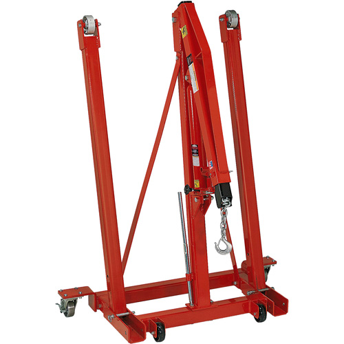 Folding Engine Crane, 2500 lbs. (1.25 tons) Capacity Seaboard Timber Mart