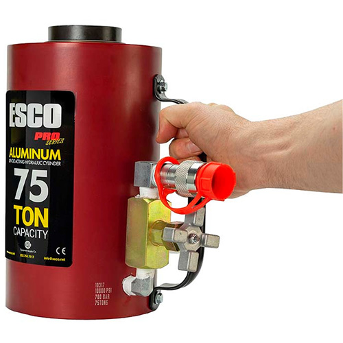 Heavy-Duty Hydraulic Cylinder, 6" Stroke, 75 Ton(s) Capacity, 10000 PSI Seaboard Timber Mart