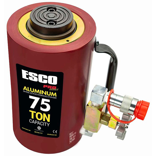 Heavy-Duty Hydraulic Cylinder, 6" Stroke, 75 Ton(s) Capacity, 10000 PSI Seaboard Timber Mart